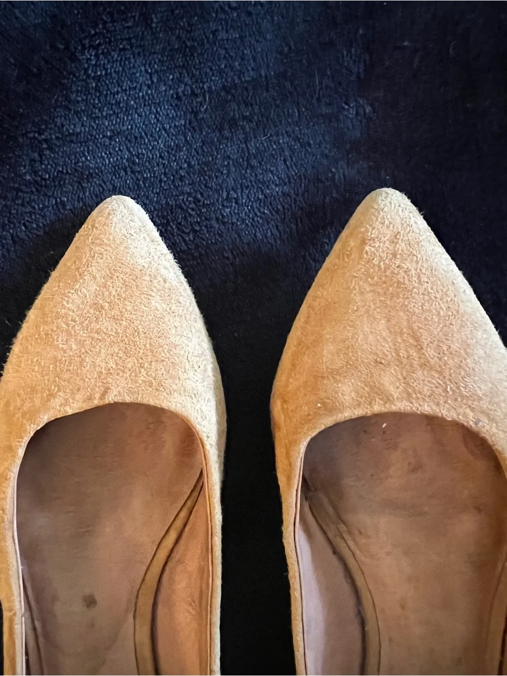 Madewell Suede Skimmer Pointed-Toe Ankle-Strap Flats